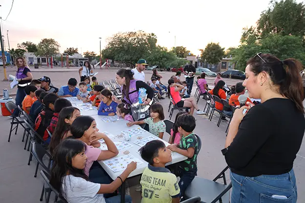 Cuidado del agua con niñas y niños en la colonia Nuevo Hermosillo